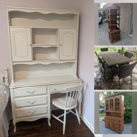 MaxSold Auction: This online auction features a bed and table set, bookshelves, outdoor dining table set, BroilMate BBQ grill, desk, wooden bookshelf, side tables and much more!