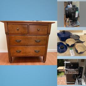 MaxSold Auction: This online auction features models ships, Royal Doulton, furniture such as antique table, chest of drawers, wooden wardrobe, and nightstands, CDs, DVDs, vinyl records, cameras, lamps, home decor, small kitchen appliances, Weber BBQ and much more!