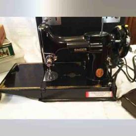 MaxSold Auction: This online auction features furniture, decor & collectibles, artworks, kitchenware and artworks such as Singer 1949 Featherweight sewing machine, antique dresser, asian art, Lamson and Goodnow Cutlery and so much more!