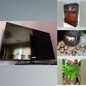 MaxSold Auction: This online auction features upright piano, Cricut Cake machine, Toshiba TVs, Samsung TV, furniture such as antique dresser, velveteen sofa, armchairs, side tables, wardrobe and corner cabinet, wall art, dishware, lamps, linens, gardening supplies and much more!