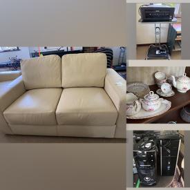 MaxSold Auction: This online auction features various items such as gym items, foot spa appliances, shelving, books, frames, tables, chairs, computers, rugs, tea sets, vases, baskets, plants, tents, lamps, hangers, bin, curtain rods, speakers, stands, printer, scanner, pet carrier, decor, bench, shredder, recliner, mirrors, vacuum, office supplies, cabinets, dresser and much more.