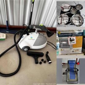 MaxSold Auction: This online auction features cornhole game, cleaning products & equipment, bistro set, carpet cleaner, window AC, metal detector, electric fireplace and much more!