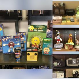 MaxSold Auction: This online auction features collection of vintage radios, music boxes, Sports Transistor Radios, Novelty Transistor Radios and much more!