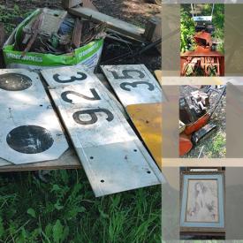 MaxSold Auction: This online auction features Rail Signs, Garden Lot, Aires Snowblower, Gold Star Air-conditioned, Vintage Wooden Ladder, Simoniz Power Washer, 2 Roof Vents and much more!