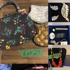 MaxSold Auction: This online auction features costume jewelry, perfumes, lighters and ashtrays, jewelry boxes and tins, costumes, baby clothing, and men’s shoes. Also includes book collection, puzzles, DVDs, purses, yarns and much more!