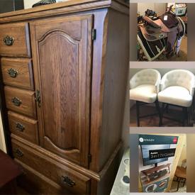 MaxSold Auction: This online auction features leather saddles, fine china, Yamaha acoustic guitar, furniture such as coffee tables, NIB TV console, dressers, leather sofa and bar stools, power tools, yard tools, Char Broil smoker, lamps, hardware, car care, DVDs and much more!