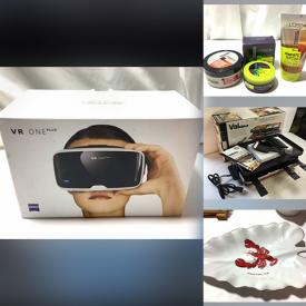 MaxSold Auction: This online auction features new items such as daybed mattress, bedding, Telepods, VR headset, binoculars, beauty supplies, perfume, small kitchen appliances, backpacks, and golf clubs, vintage bottles, vintage magazines and much more!