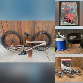 MaxSold Auction: This online auction features sports equipment, Marvel, DC and Dark Horse comics, bike parts, hand tools, Dynamic speakers, Panasonic DVD player, steel door frame and much more!