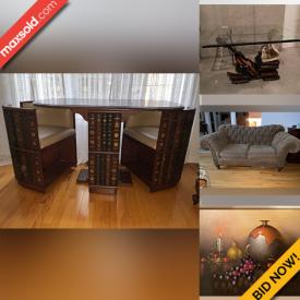 MaxSold Auction: This online auction features vintage rocking horse, framed prints, furniture such as games table with chairs, chaise lounge, oak dining table, bistro set and dressers, vinyl LPs, turntable and much more!