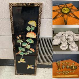 MaxSold Auction: This online auction features board games, vintage chisels, vintage copper wall art, depression glass, Robert Bateman artwork, Boyds Bears, vinyl records, collector plates, oil lamps, MCM starburst clock, toys, wetsuits, DVDs, power tools, vintage red glasses and much more!