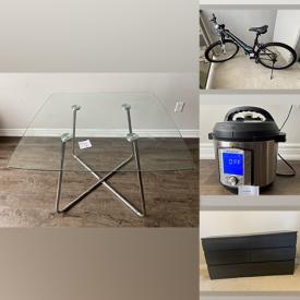 MaxSold Auction: This online auction features bicycles, small kitchen appliances, toys, desk, dressers, recliner, vacuum, floor lamps and much more!