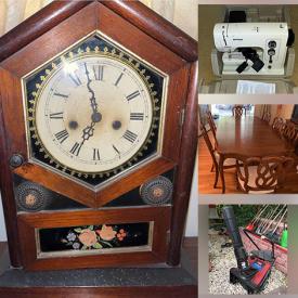 MaxSold Auction: This online auction features server cabinets, dining table and chairs, china cabinets, hutch, stemware, Lennox china, framed art, lanterns, Christmas Village, office supplies, power tools and much more!