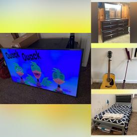 MaxSold Auction: This online auction features a mini-fridge, sectional sofa, TVs, small kitchen appliances, bar cart, Cherished Teddies figurines, children\'s books, printer, exercise equipment, child\'s metal bed, guitar, desks and much more!