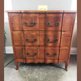 MaxSold Auction: This online auction features decor, collectibles, kitchenware, coats and furniture such as mahogany knee hole desk, pine chest, arm chair, lingerie chest, French-style Ethan Allen chair, antique chinese wooden chairs and much more!