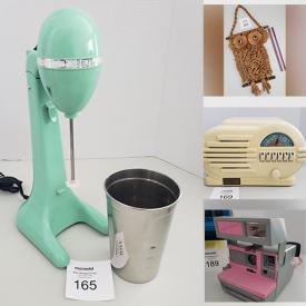 MaxSold Auction: This online auction features Pez dispensers, model kits, carded Star Wars figures, board games, studio pottery, children’s books, DVDs, Red Rose tea collection, vintage kitchen appliances, toys, music boxes, vintage Pyrex, art glass, salt & pepper shakers, vintage postcards and much more!