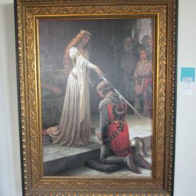 MaxSold Auction: This online auction features artworks, furniture, decor & collectibles, glassware, bakeware, kitchenware, kitchen appliances, electronics, office furniture and rugs such as replica of "The Negress", reproduction oil painting of "The Accolade" by artist E.B. Leighton, side table, the Bas relief, hutch and much more!