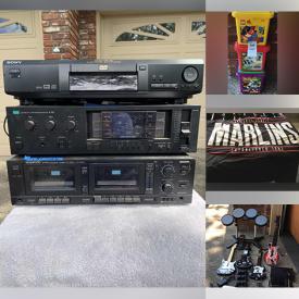 MaxSold Auction: This online auction features snooker table, printer, speaker, turn table, nesting table, clothing, bicycles, books, sports equipment, wheelchair, lamps, golf clubs, Lego, Sony play station, games, vacuum, china, fishing equipment, skate gear and much more!