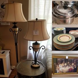 MaxSold Auction: This online auction features artwork, lamps, dishes, jewelry, collectible spoons, kids boots, popcorn maker, power grill, glassware, Christmas decor and much more