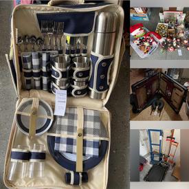 MaxSold Auction: This online auction features furniture such as chairs, dining table, sideboard, desk, office supplies, electronics, kitchenware, small kitchen appliances, accessories, garden decor, outdoor heater, cleaning supplies, tools, wall art, seasonal decor and much more!
