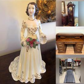 MaxSold Auction: This online auction features a china cabinet, dresser, display cabinet, sewing machine, coffee table, stemware, flatware, wall art, ceiling light fixture, wall oven, microwave, fridge, sporting equipment, tools and much more!