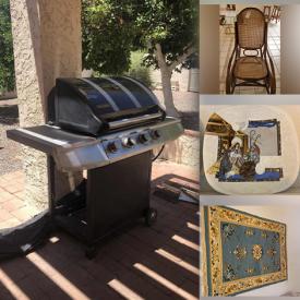 MaxSold Auction: This online auction features small kitchen appliances, hand tools, toys, bedding, vintage bottles, vintage books, DVDs, rattan rocking chair, Regulator wall clock, barware, books, desktop computer, printer, office supplies, collector plates, board games, vintage typewriter, teacup/saucer sets, faux plants, harmonicas, yard decorations, patio furniture, BBQ grill, costume jewelry and much more!