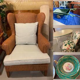 MaxSold Auction: This online auction features teacup/saucer sets, ruby glass, NIB cat tree, Ethan Allen wicker chair, pet carriers, snowblower, women’s shoes, sewing machine, mini-fridge, sports jerseys, tea sets, MCM chairs and much more!