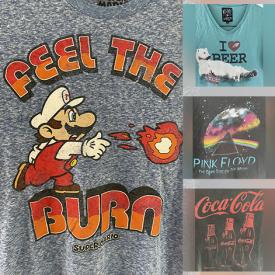 MaxSold Auction: This online auction features vintage t-shirts including concert, Star Wars, Coca-Cola, promotional, and hockey jersey, concert keychains and more!