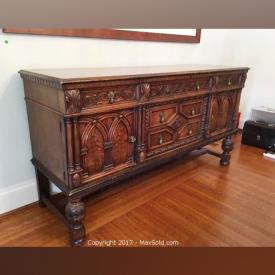 MaxSold Auction: This online auction features furniture, men's & women's clothing, exercise machine and artworks such as solid wood china cabinet, solid wood sideboard, solid wood buffet, universal gym system, loveseat, drexal heritage chairs, treadmill and much more!