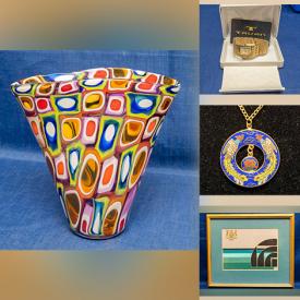 MaxSold Auction: This online auction features framed artwork, vintage Chinese acupuncture model, RAJ Sculptures, studio pottery, art glass, vintage postcards, Jeremy Popekla art glass vases, teacup/saucer sets, collector plates, vintage jewelry & watches, wall masks, and much more!