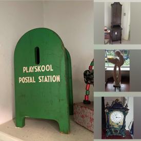 MaxSold Auction: This online auction features vintage books, vintage toys, area rugs, vintage Lionel trains, TV, secretary desk, watches, jewelry, milk glass lamps, exercise equipment, slumped glass, power lift chair, electric fireplace, pachinko machine, small kitchen appliances, screen divider, cedar closet, snowthrower, window AC unit, DVDs, antique safe and much more!