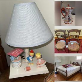 MaxSold Auction: This online auction features table lamps, area rug, desktop computer, printer, 4 poster bed, women’s clothing, vintage lamp, small kitchen appliances, leather bar chairs, TV, toys, puzzles, board games, kid’s books, desk and much more!