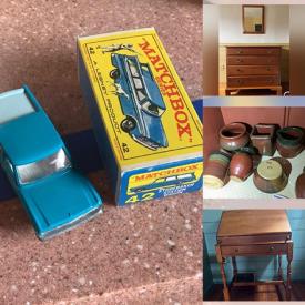 MaxSold Auction: This online auction features NIB headphones, NIB kitchen appliances, Hot Wheels, DVDs, vintage books, vinyl records, exercise equipment, kitchen table with chairs and much more!