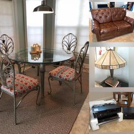 MaxSold Auction: This online auction features framed art, furniture such as bar cabinet, side tables, Henredon sectional, and Stanley Furniture dining table, area rugs, lamps, audio components, Kenmore washer, Kenmore dryer, DVDs, CDs, exercise equipment and much more!