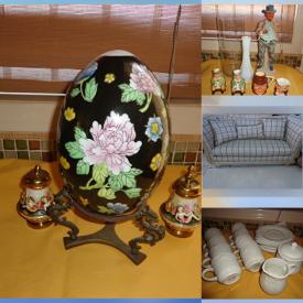 MaxSold Auction: This online auction features china buffet, bookshelf, bed frames, stemware, glassware, dinnerware, Wedgwood china, dishes, decorative, Cherry cabinet, clothing, sofa, patio, framed art work, tv and much more!