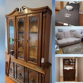 MaxSold Auction: This online auction features items like chairs, carts, china cabinet, toys, table, dresser, chairs, wall art, tables, sofa, armoire, clothes, vacuum, home decors, rugs, kitchenware, patio set, bed rail, TV, linens, glassware and much more!