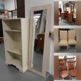 MaxSold Auction: This online auction features items such as Paint Wooden Shelf, Full-Length Mirror, Antique Vanity Mirror, Dresser, Round Table, Records, Comfy Chairs, Old Wooden Church Pew, sink, Lamp, Vintage Red Wagon, Vintage Red Wagon, Cabinet Adjust Shelf and much more!