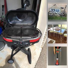 MaxSold Auction: This online auction features patio table & chairs, wine rack, camp chairs, steam cleaner, roasters, glasses, wok, lamps, candelabra, heater, generator, tools chest and much more!