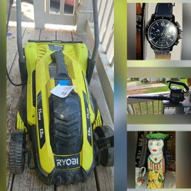 MaxSold Auction: This online auction features GMC Envoy, office supplies, mens’ sneakers, DVDs, an electric lawnmower, exercise bike, camera, mannequin, small kitchen appliances, generator, watches, board games, Elvis memorabilia and much more!!