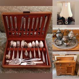 MaxSold Auction: This online auction features a coffee table, dresser, side table, vanity table, cutlery, glassware, Asian art, costume jewelry, mirrors, sewing supplies, office supplies, exercise bike, hardware, gardening tools and much more!