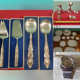 MaxSold Auction: This online auction features collectibles such as Royal Albert, Aynsley and Norman Rockwell plate, pewter utensils, Chokin art, crystalware, watches and much more!