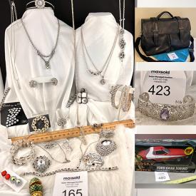 MaxSold Auction: This online auction features craft supplies, beads, art silver pendant, small kitchen appliances, glass jewelry, Ford collectibles, new die-cast cars, DVDs, sports equipment, costume jewelry, vintage magazines and much more!