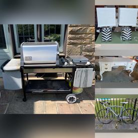 MaxSold Auction: This online auction features a side table, dresser, bakers rack, coffee table, metal cabinet, armoire, patio tables, freezer, mirror, oil paintings, candelabras, exercise equipment, treadmill, generator and much more!