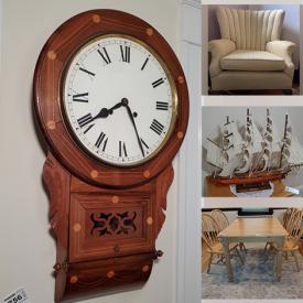 MaxSold Auction: This online auction features armoire, highboy dresser, handcrafted wooden cabinet, Royal Tara and Belleek Crystal, kitchen appliances such as blender, mixer, brewing system, workbench, mirror, snowblower, spreader, yard tools and much more!