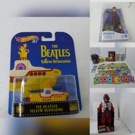 MaxSold Auction: This online auction features NIP HotWheels, action figures, plush animals, TMNT trading cards, comics, Star Wars collectibles, movie trading cards, vintage paper dolls, Pokemon Collectibles, Skim Board, Mexican wrestling gear and much more!