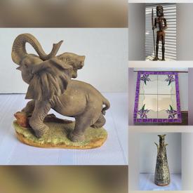 MaxSold Auction: This online auction features tribal statue, Inuit sculptures, art glass, pottery, Avon steins, Avon fashion dolls, vintage pocket watch, handcrafted jewelry, DVDs, novelty teapots, collector plates, vintage  Avon perfume bottles, books, hand tools, toys, office supplies, TV, computer accessories and much more!