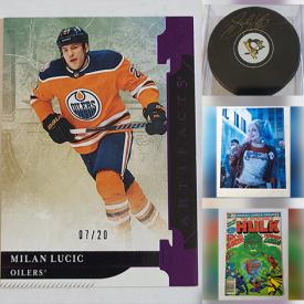 MaxSold Auction: This online auction features collectibles such as NHL jersey cards, NBA cards,  Marvel prints, signed posters, vintage comics, 1960s Beehive cards, TY Beanie Babies and much more!