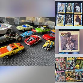 MaxSold Auction: This online auction features vintage slot car tracks, vintage NASCAR, Hot Wheels, Aurora/AFX track, vintage baby cards, ephemera, embroidery patterns, Tyco racing sets, vintage Marvel, Star Wars and other comics, vintage photos and much more!