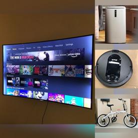 MaxSold Auction: This online auction features 65” Samsung TV, acoustic guitar, Sony headphones, small kitchen appliances, security camera system, computer accessories, beauty tools, exercise equipment, robot vacuum and much more!