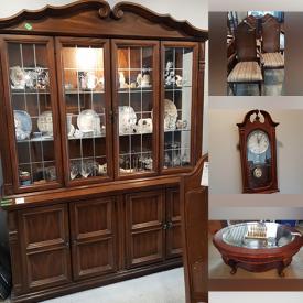 MaxSold Auction: This online auction features items such as a chest, Copper Plate, Jug, Mirror, Framed Art, Cutlery Chest, Flatware, Vase, Blue Cornflower Dishes, Hutch, Dining Table, Dining Room Chairs, Wall Clock, Corner Cabinet, Coffee Table, Magazine Rack, Display Case and much more!