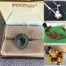 MaxSold Auction: This online auction features stamp sets, abalone face mask, coins, currency, sterling silver jewelry, vinyl records, wade figures, art glass, pewter ornaments, Star Wars collectibles, children’s books, collector plates, vintage perfume bottles, Disney collectibles and much more!